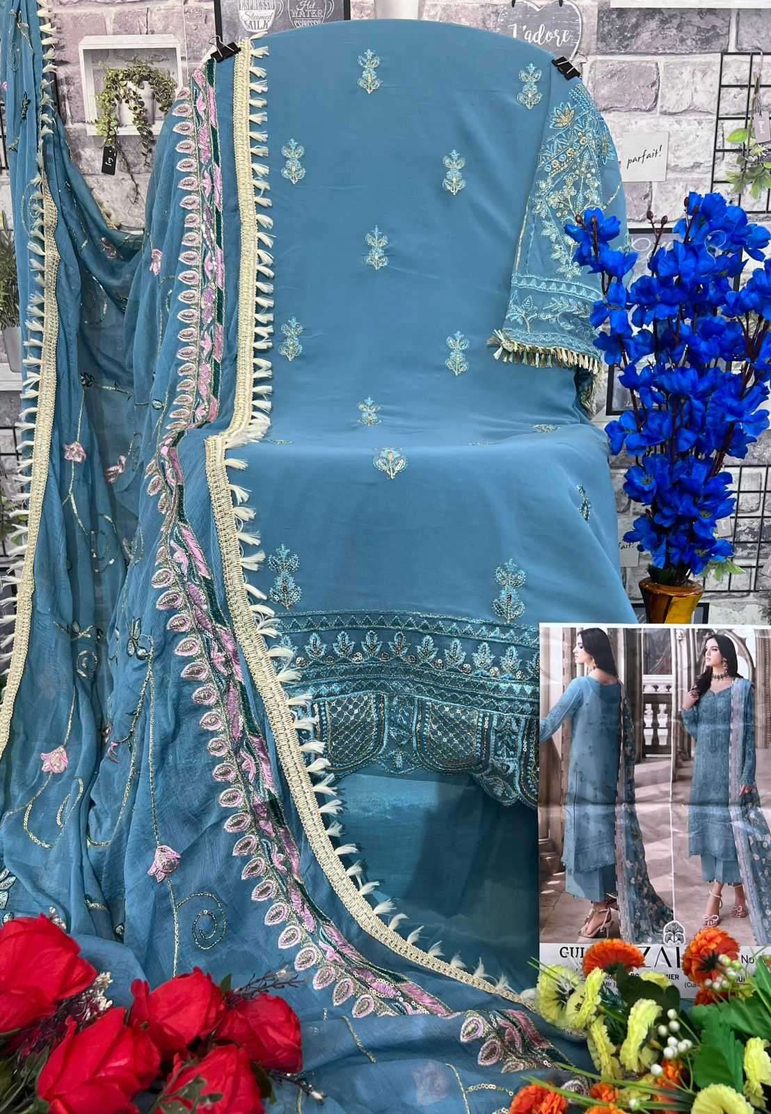 zaha gulaal vol 2 10145 abcd hits colors georgette suit 