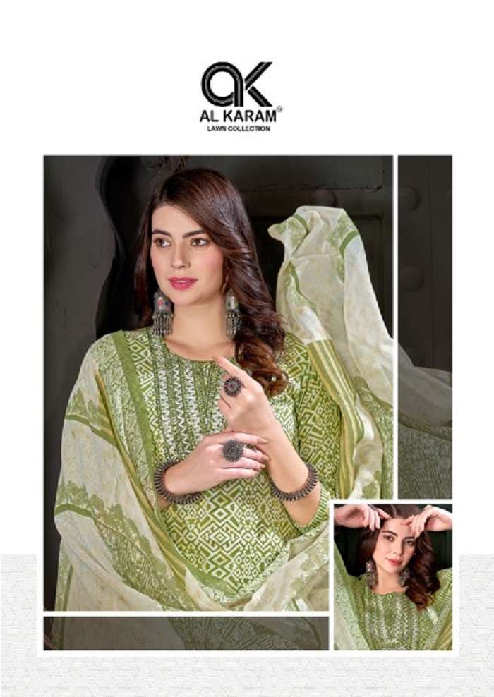 Al Karam Heritage Self Embroidery Work Vol-2 series 2001-2012 Pure Cotton suit