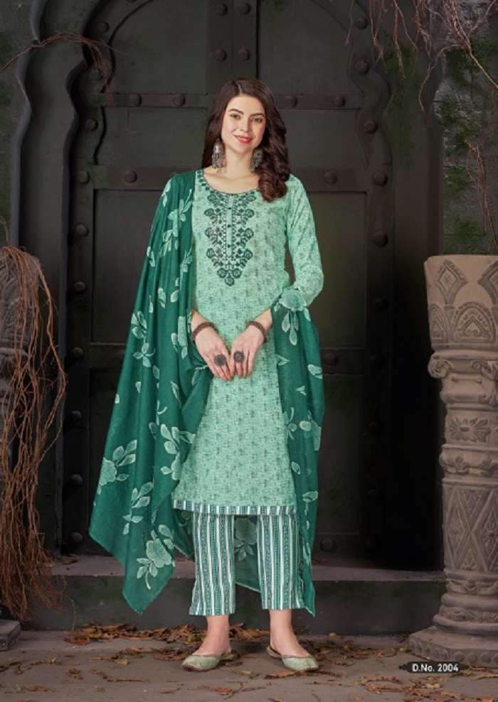 Al Karam Heritage Self Embroidery Work Vol-2 series 2001-2012 Pure Cotton suit