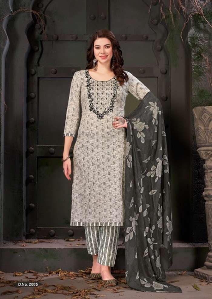 Al Karam Heritage Self Embroidery Work Vol-2 series 2001-2012 Pure Cotton suit