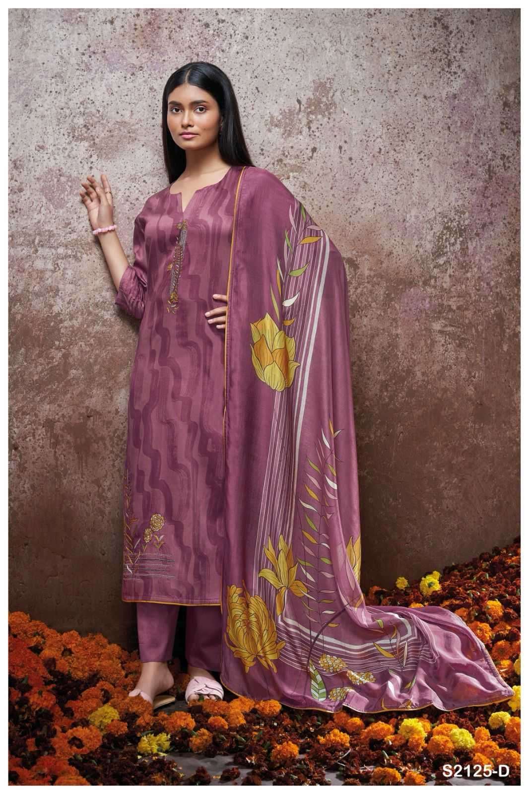ganga corey 2125 premium cotton silk suit 