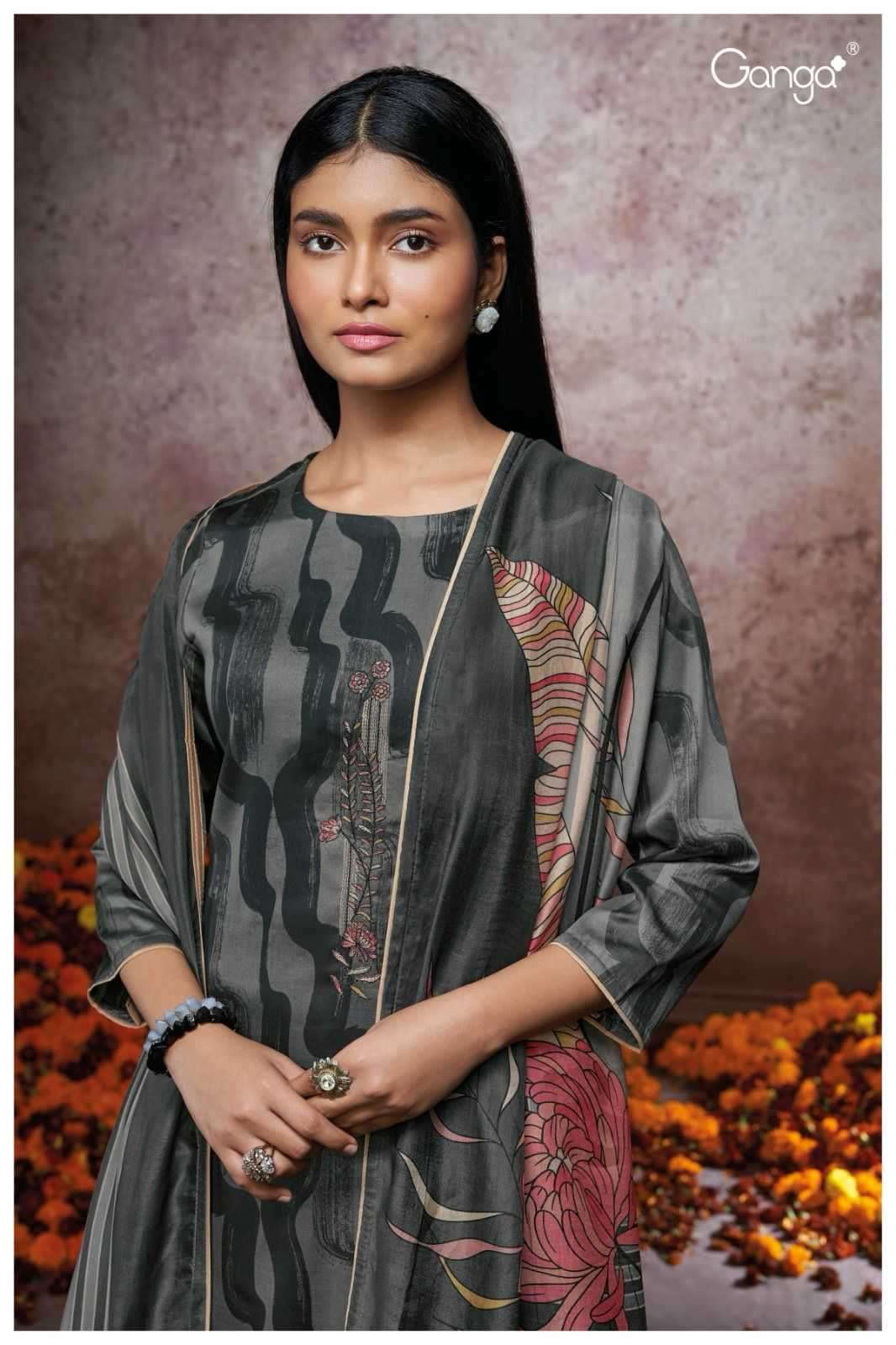 ganga corey 2125 premium cotton silk suit 