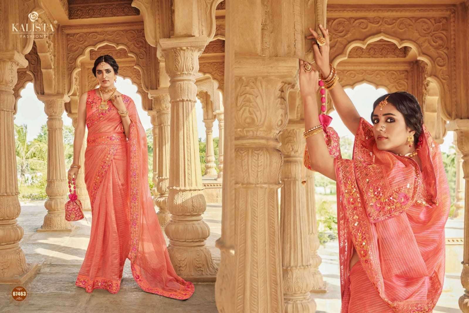 kalista fashion cindrella series 67462-67467 fancy saree