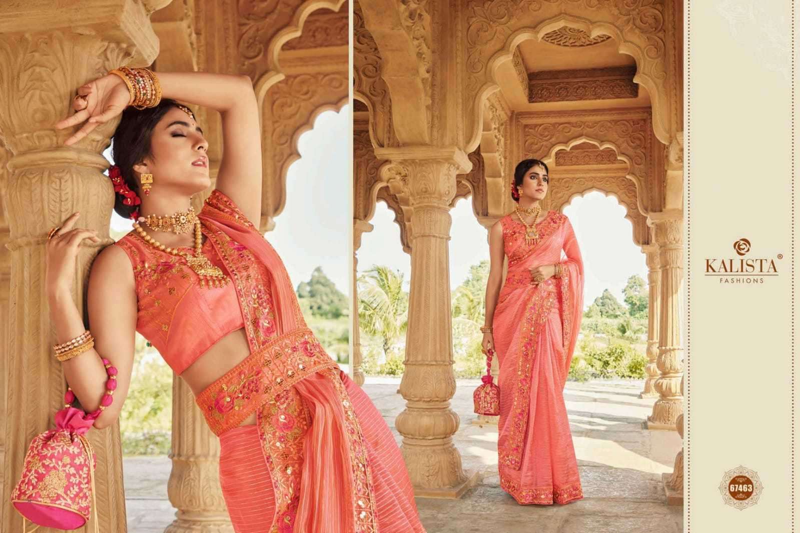 kalista fashion cindrella series 67462-67467 fancy saree