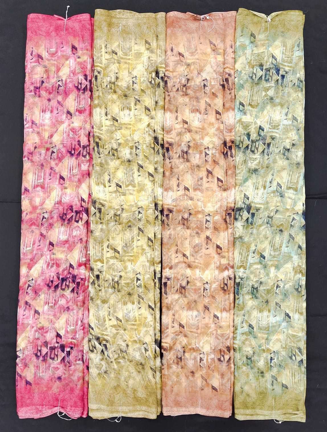 pr 1132 lemon chiffon saress collection color matching set