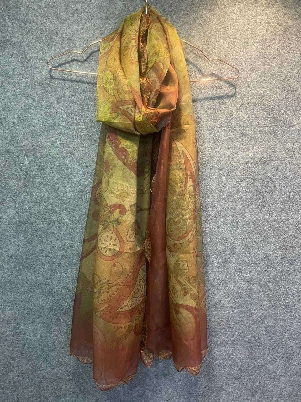 pr digital print dupatta amazing organza scallop border catalog