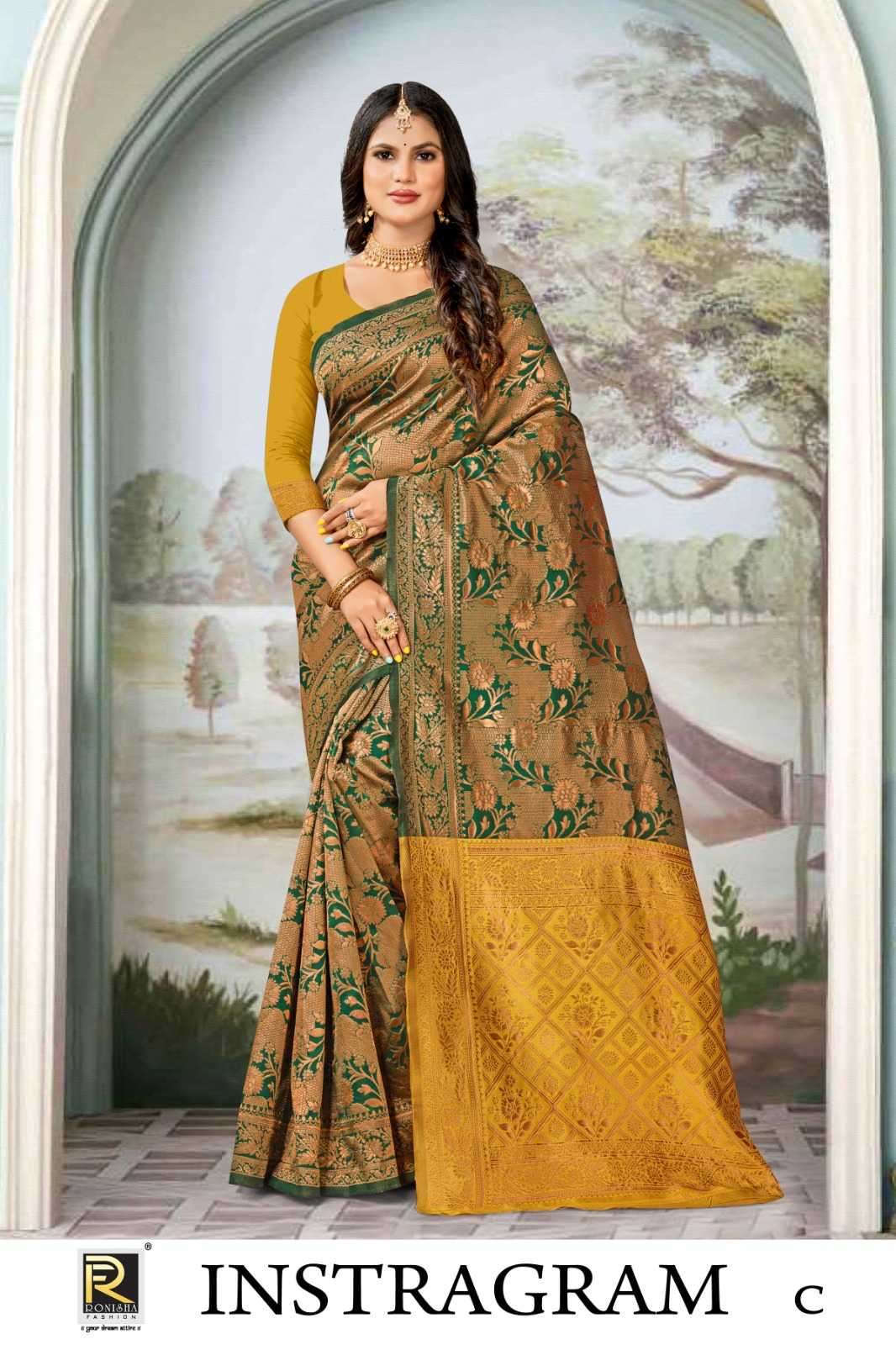 ranjna saree instagram banarasi silk saree