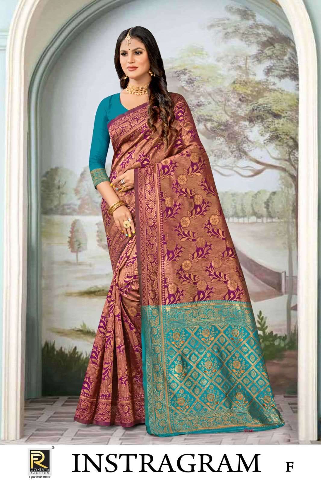 ranjna saree instagram banarasi silk saree