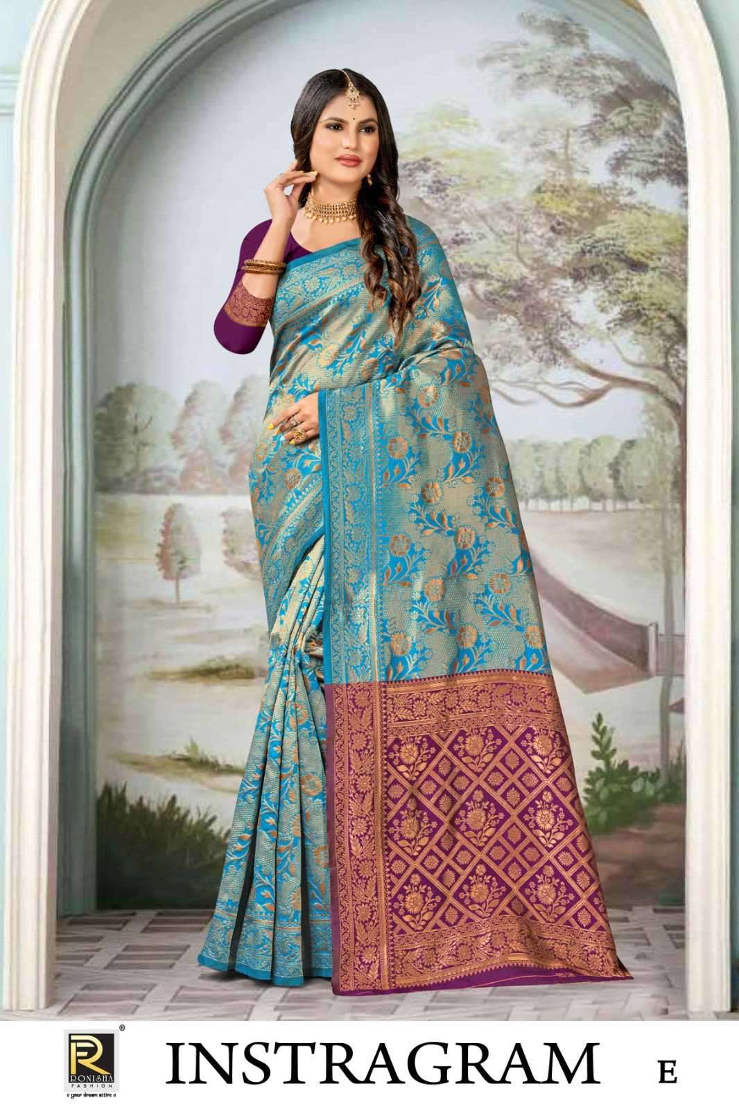 ranjna saree instagram banarasi silk saree