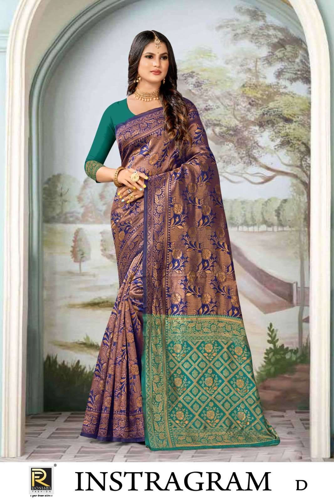 ranjna saree instagram banarasi silk saree