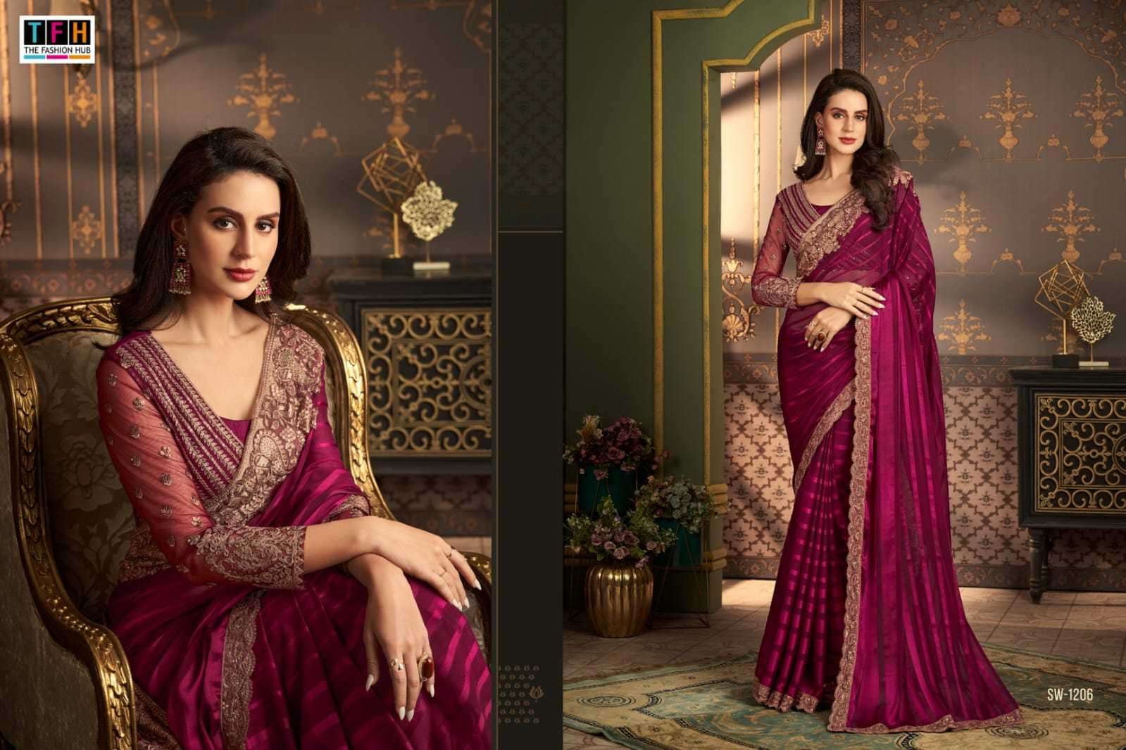 tfh sandalwood vol 12 series 1201 1218 chiffon saree 11 2024 01 05 17 06 06