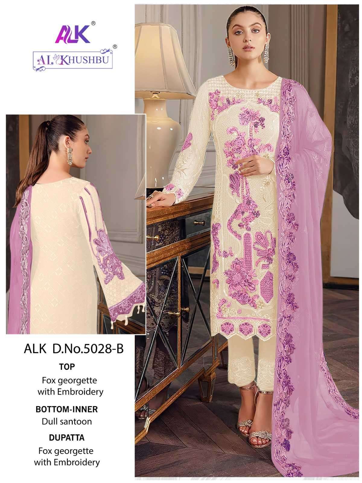 al khushbu 5028 colors georgette with heavy embroidered suit 