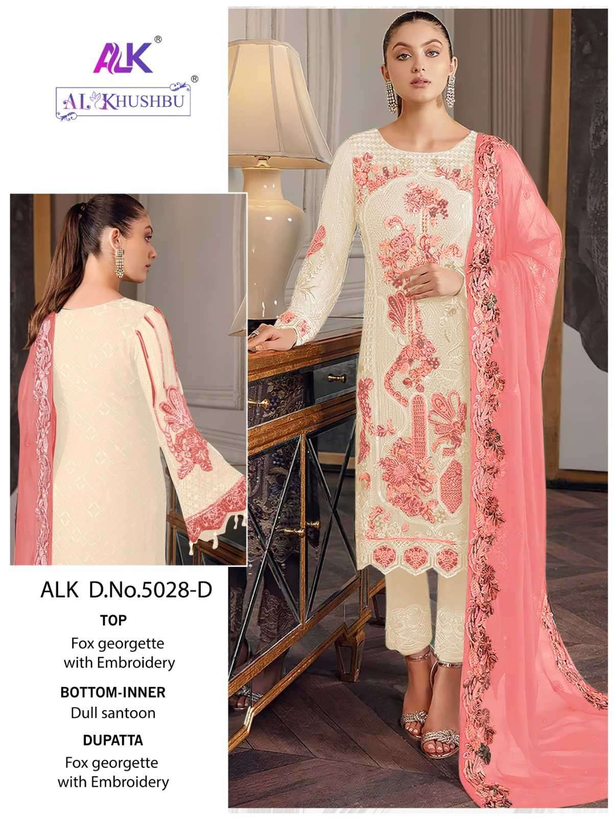 al khushbu 5028 colors georgette with heavy embroidered suit 