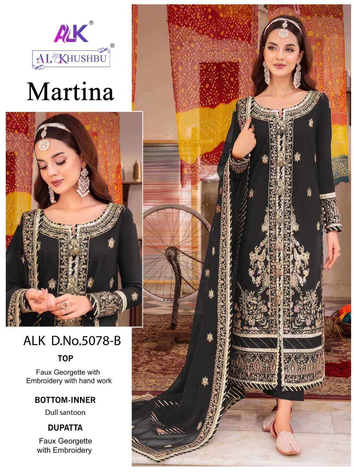 al khushbu martina 5078 colors heavy georgette suit 