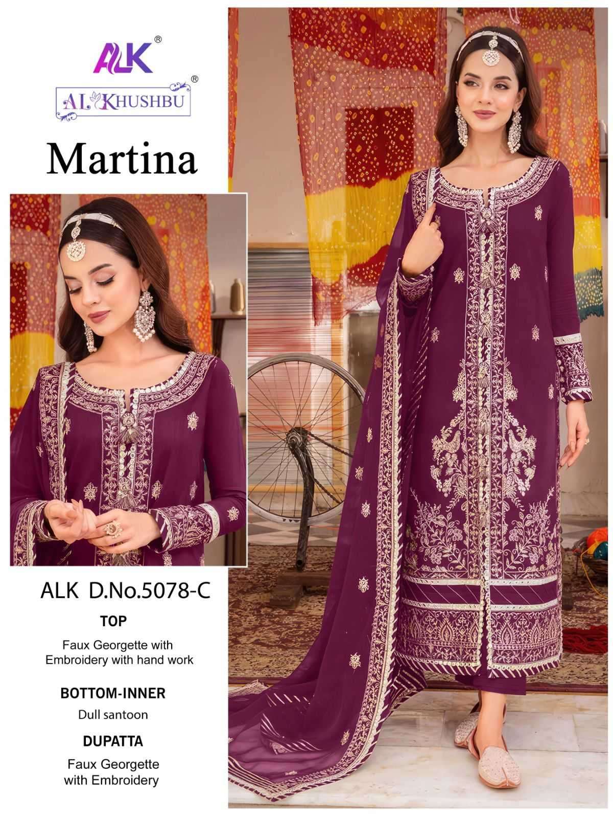 al khushbu martina 5078 colors heavy georgette suit 