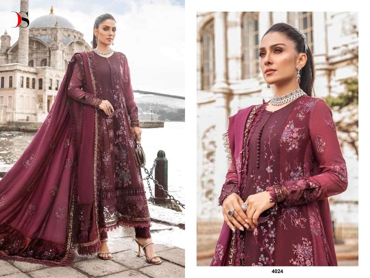 deepsy suits embroidered 24 vol 2 series 4021-4024 Rayon cotton suit