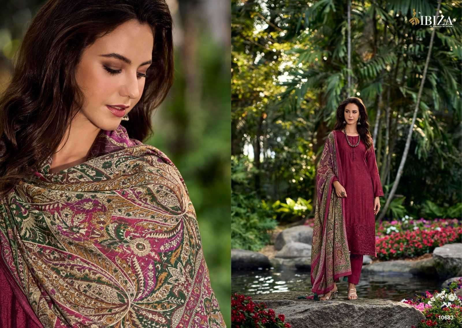 ibiza suit gulistan series 10683-10690 pure muslin suit 