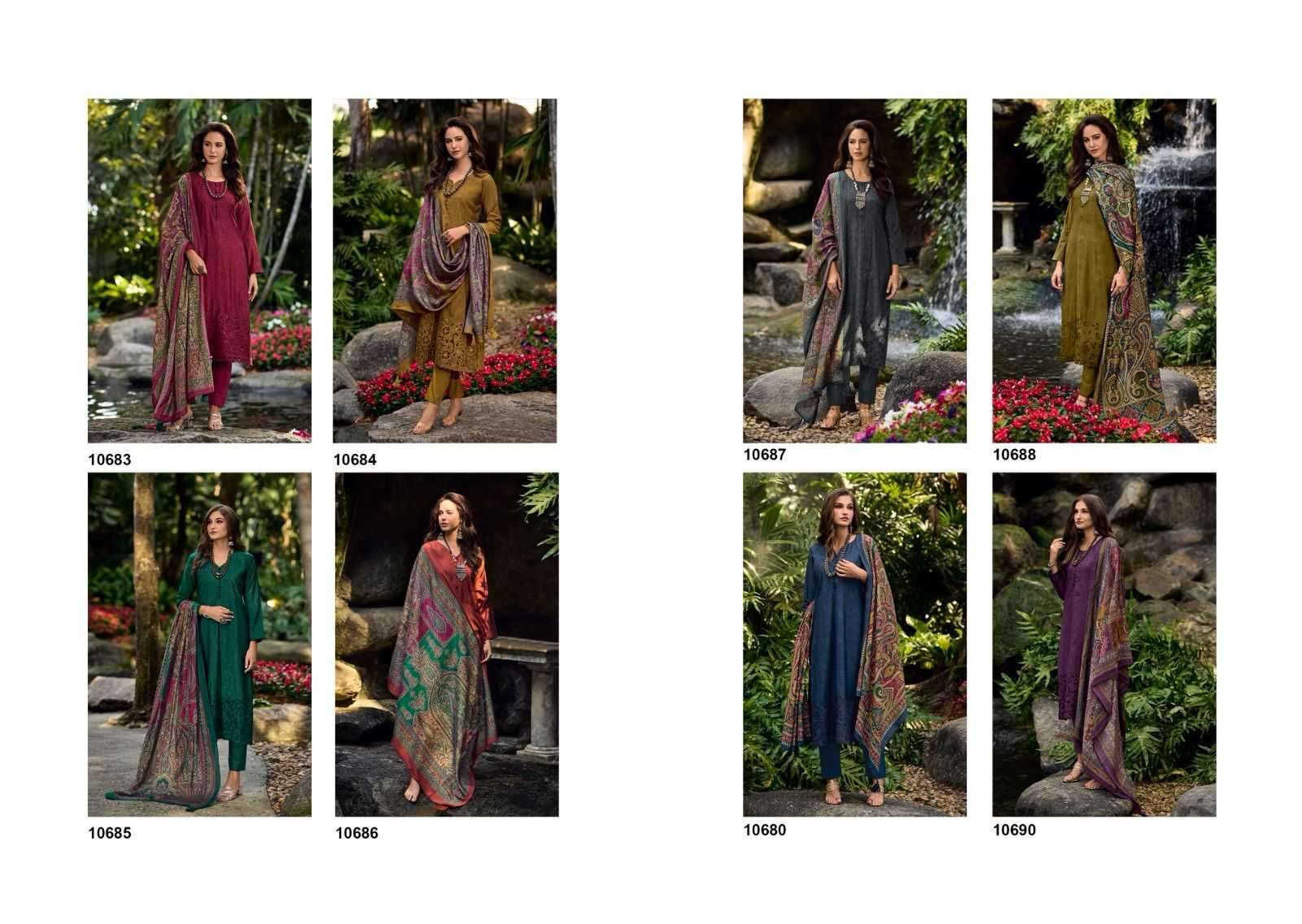 ibiza suit gulistan series 10683-10690 pure muslin suit 