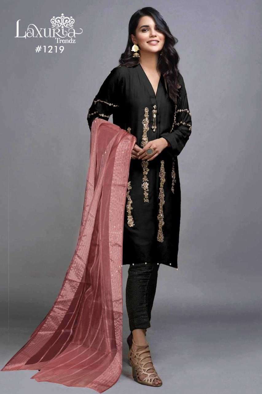 laxuria 1219 new color added Imported Satin readymade suit