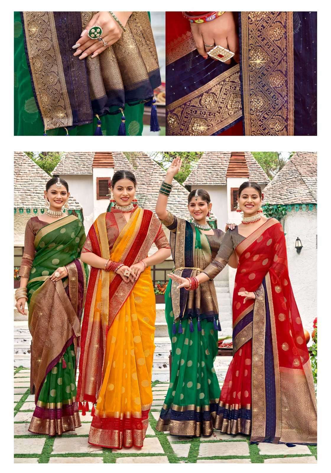 Pure mysore silk sarees with Beautiful Silk brocade fabric with silver –  Sri Chamundi Silks