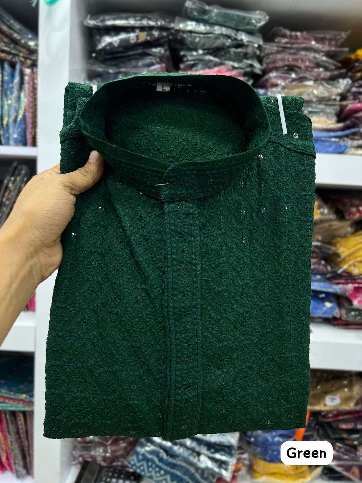 wedding special 14 Kg Heavy Rayon Work Chikan Work Kurta for all Beautiful Occasions