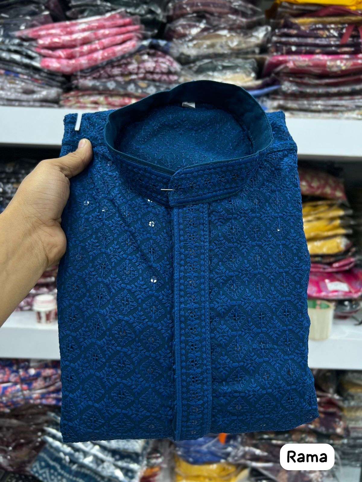 wedding special 14 Kg Heavy Rayon Work Chikan Work Kurta for all Beautiful Occasions