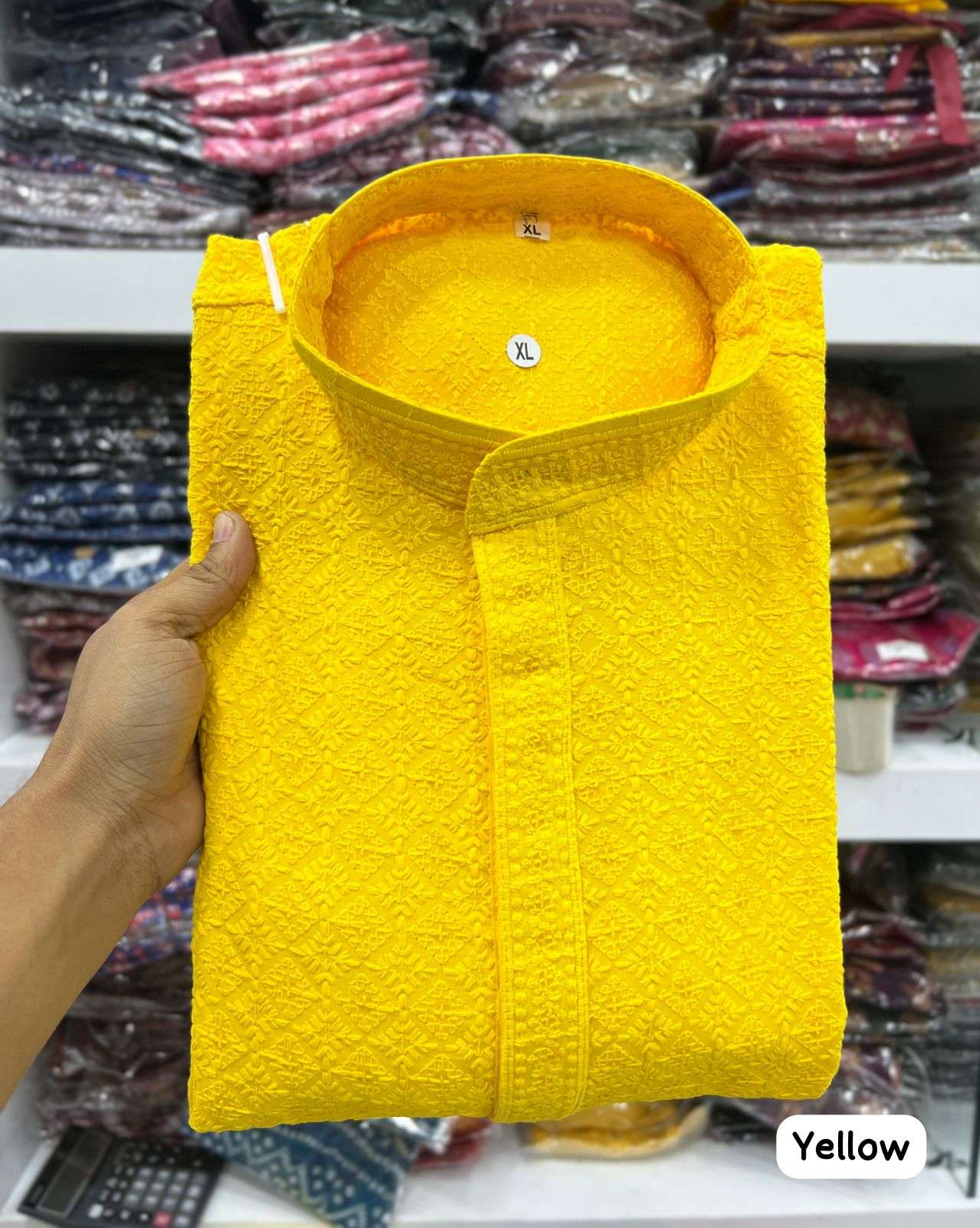 wedding special 14 Kg Heavy Rayon Work Chikan Work Kurta for all Beautiful Occasions