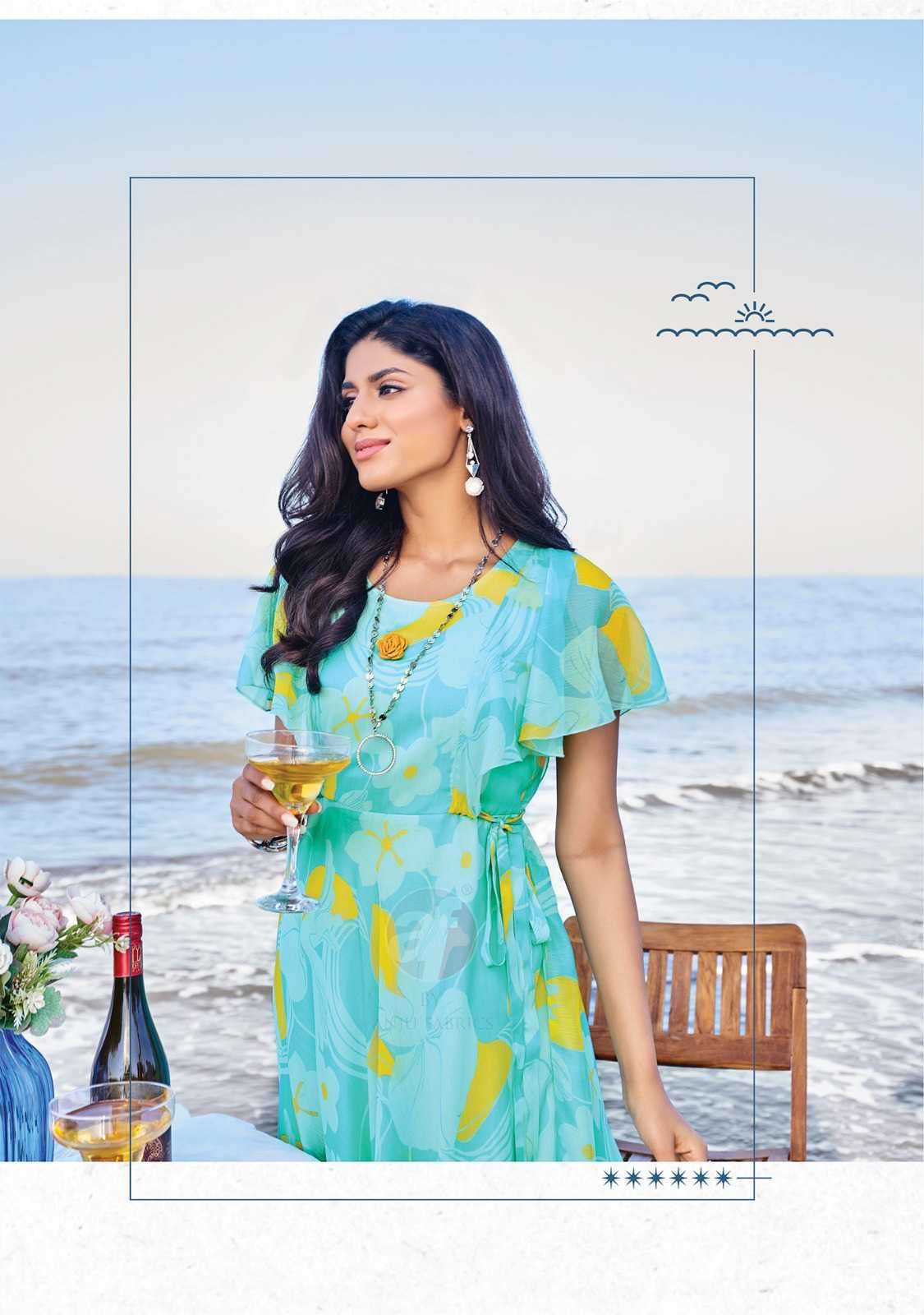 anju fab coral charm vol 4 series 3521-3526 viscose premium kurti 