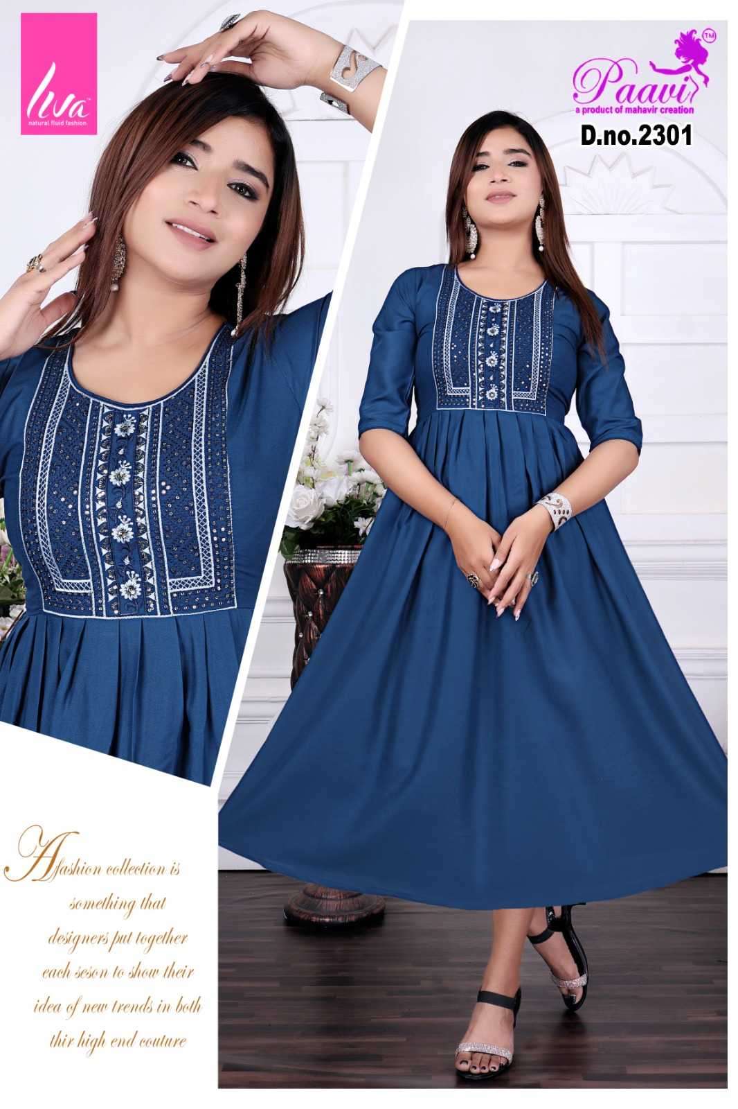 paavi falak Plain Rayon LIVA TAG APPROVED kurti