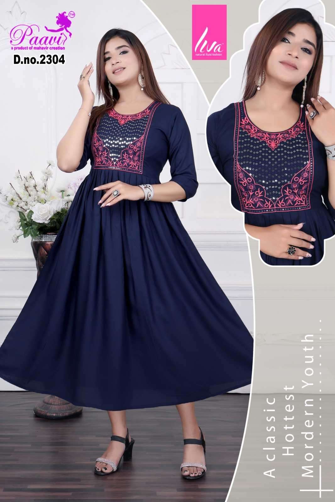 paavi falak Plain Rayon LIVA TAG APPROVED kurti