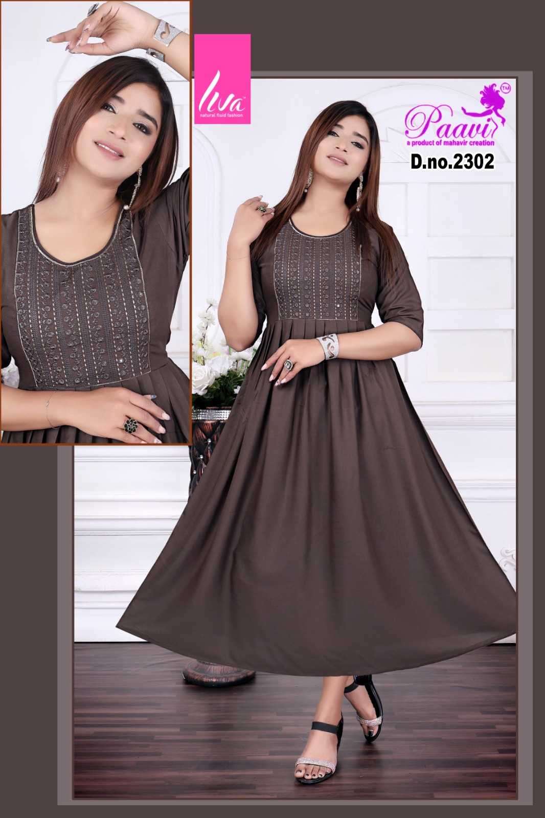 paavi falak Plain Rayon LIVA TAG APPROVED kurti