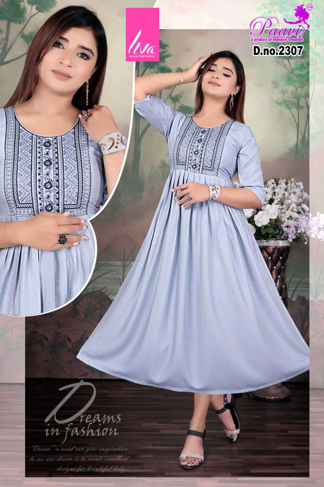 paavi falak Plain Rayon LIVA TAG APPROVED kurti