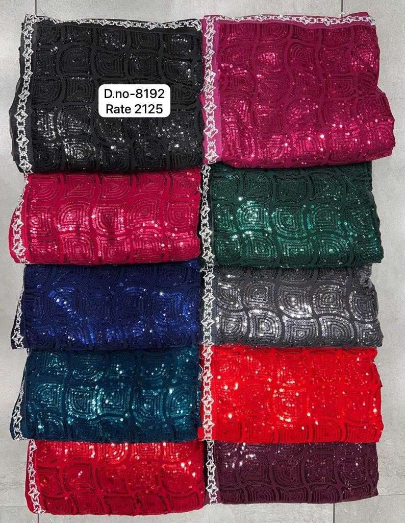 pr 8192 bridal wear brand new sequence work sarees supplier
