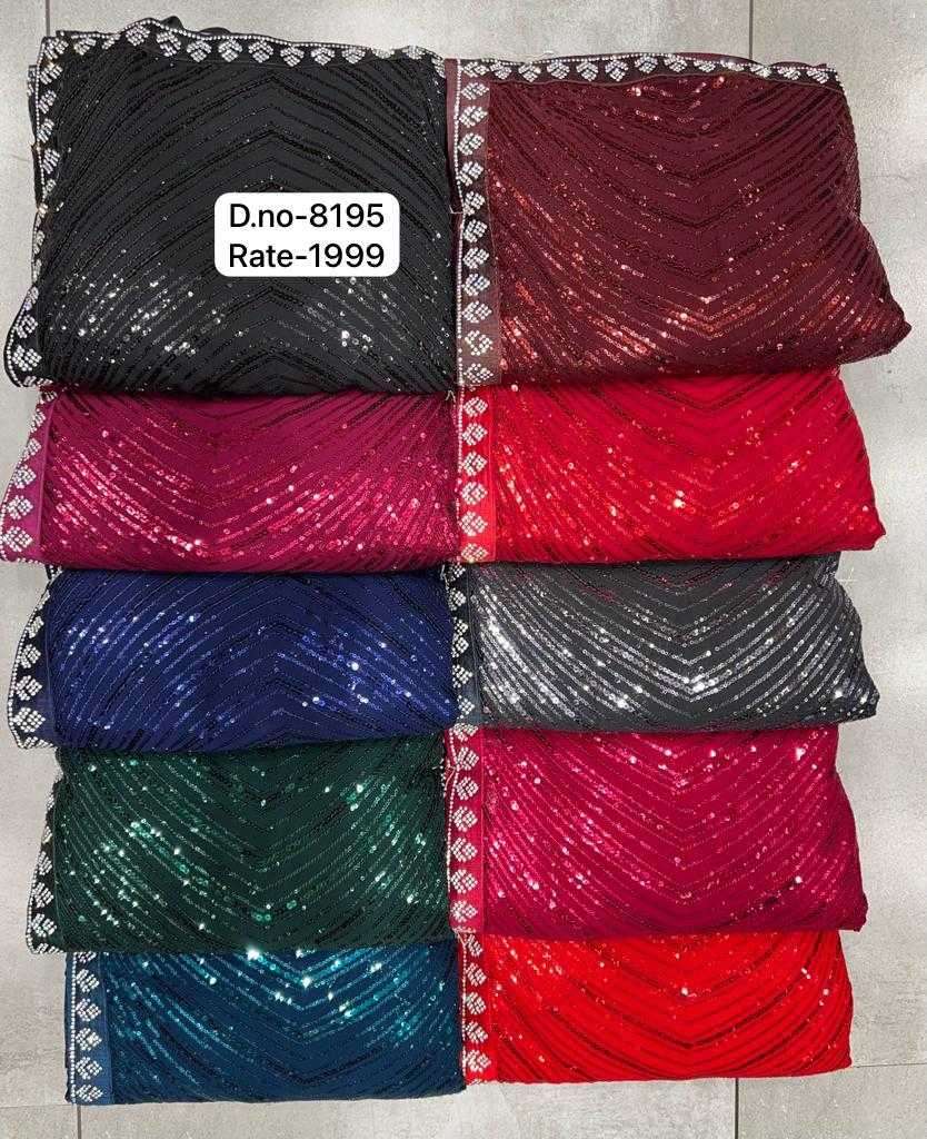 pr 8195 bridal wear brand new sequence work sarees supplier