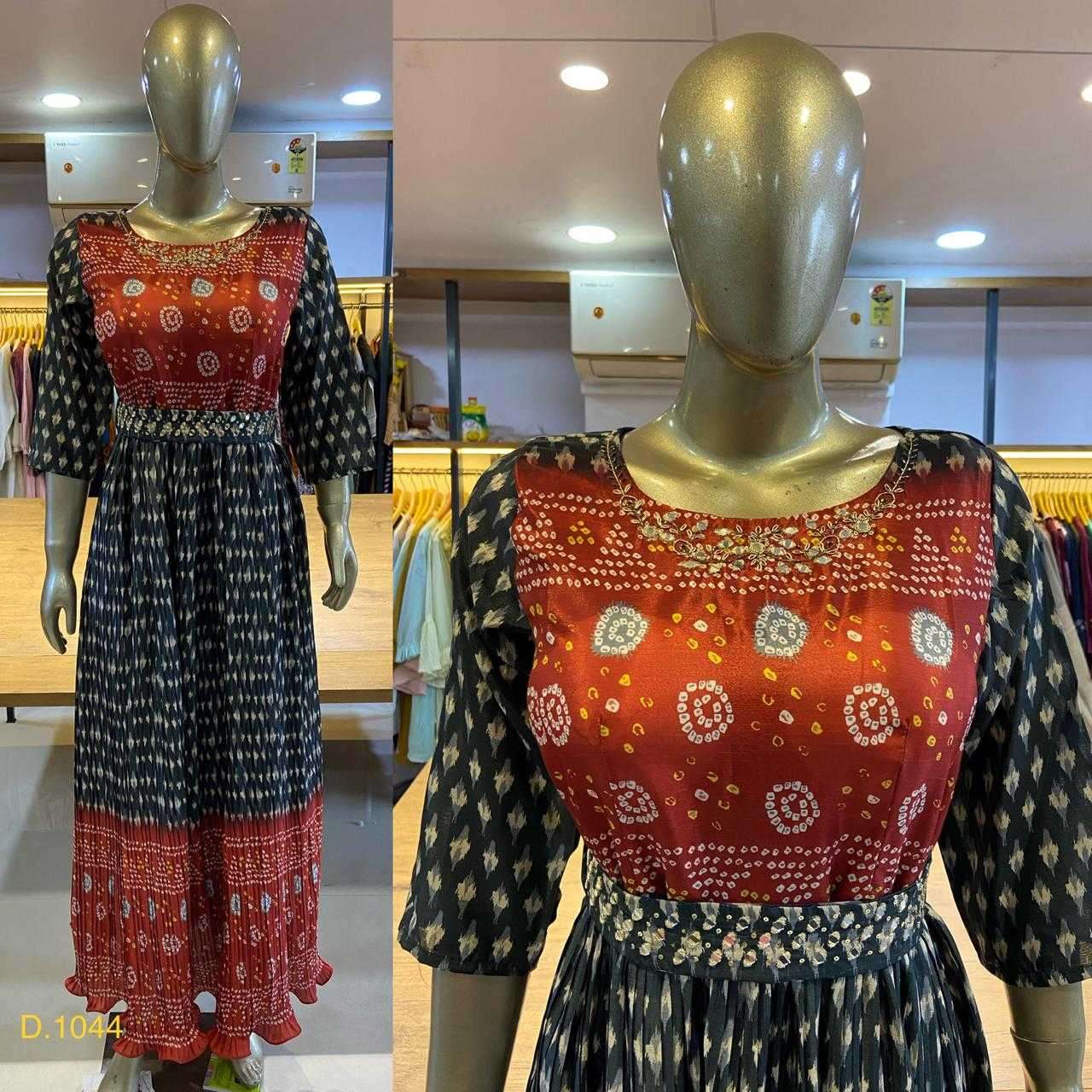 pr handwork khatli work gown part 2 Chinon Print With Khatli work gown