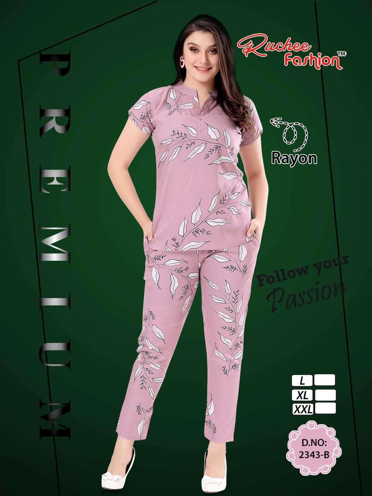 ruchee fashion rayon cord set 2338-2243 rayon co-ord sets