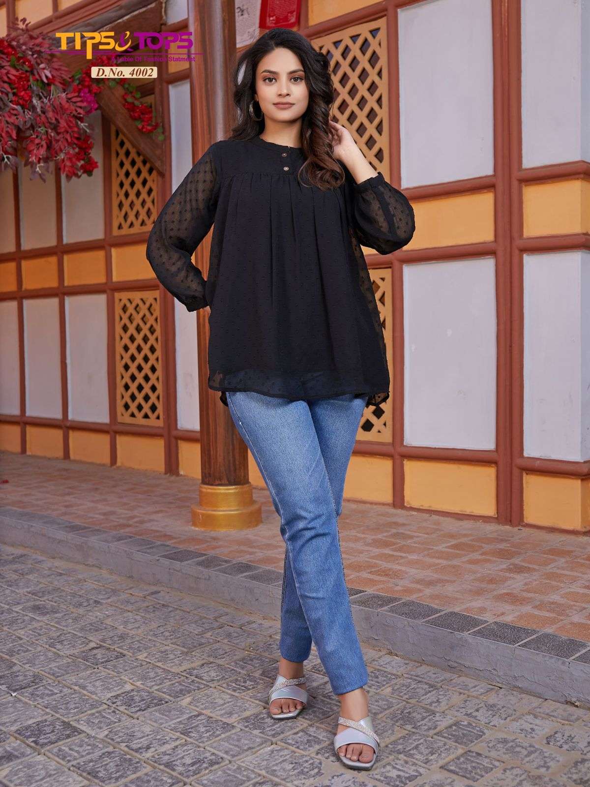 tips and tops instagirl vol 4 series Heavy Georgette kurti