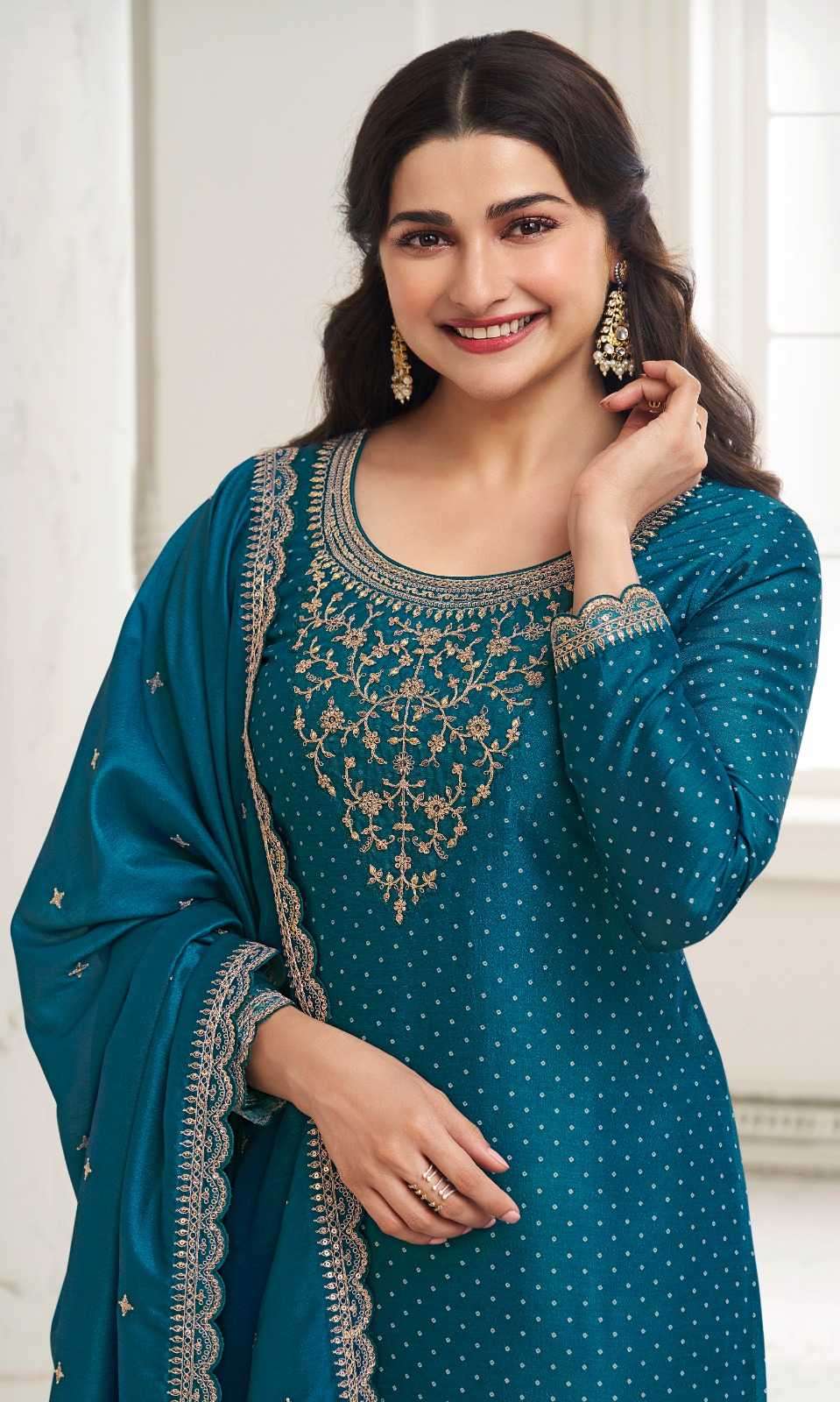 vinay kuleesh surbhi hitlist series 66661-66664 silk georgette suit 
