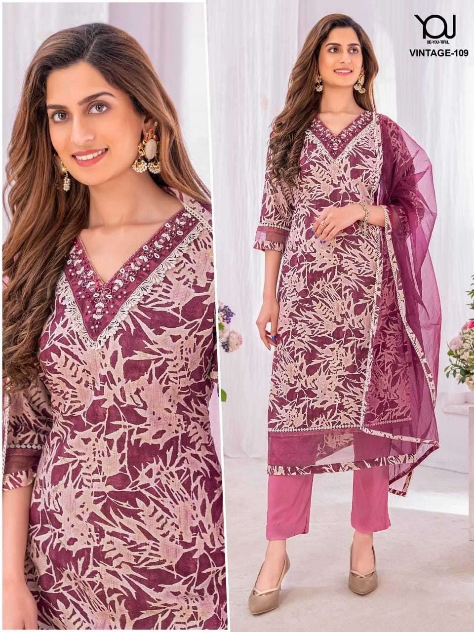 wanna you vintage series 107-110 fancy readymade suit 
