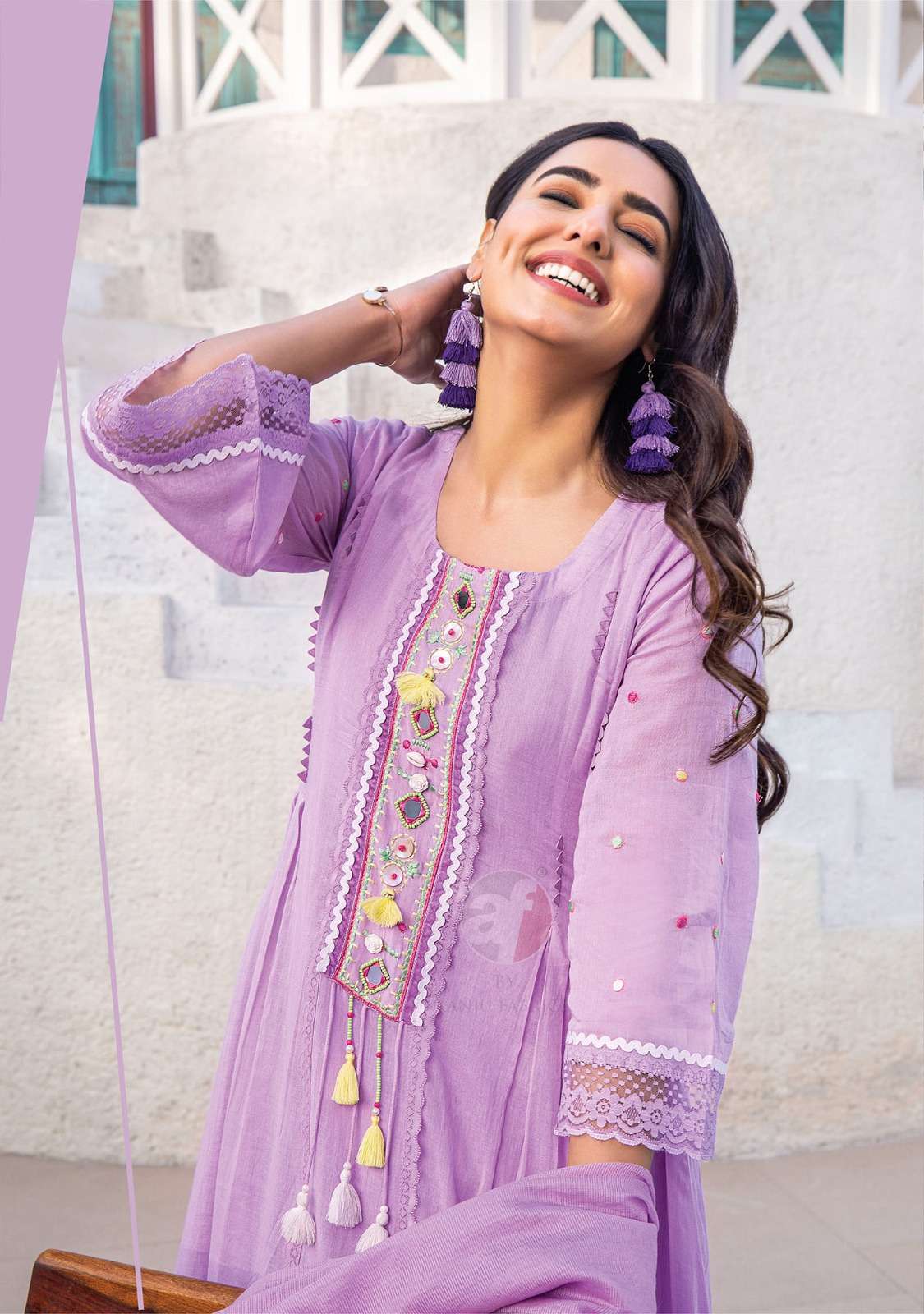 anju fab instagirl vol 5 series 3541-3455 pure mul cotton readymade suit 
