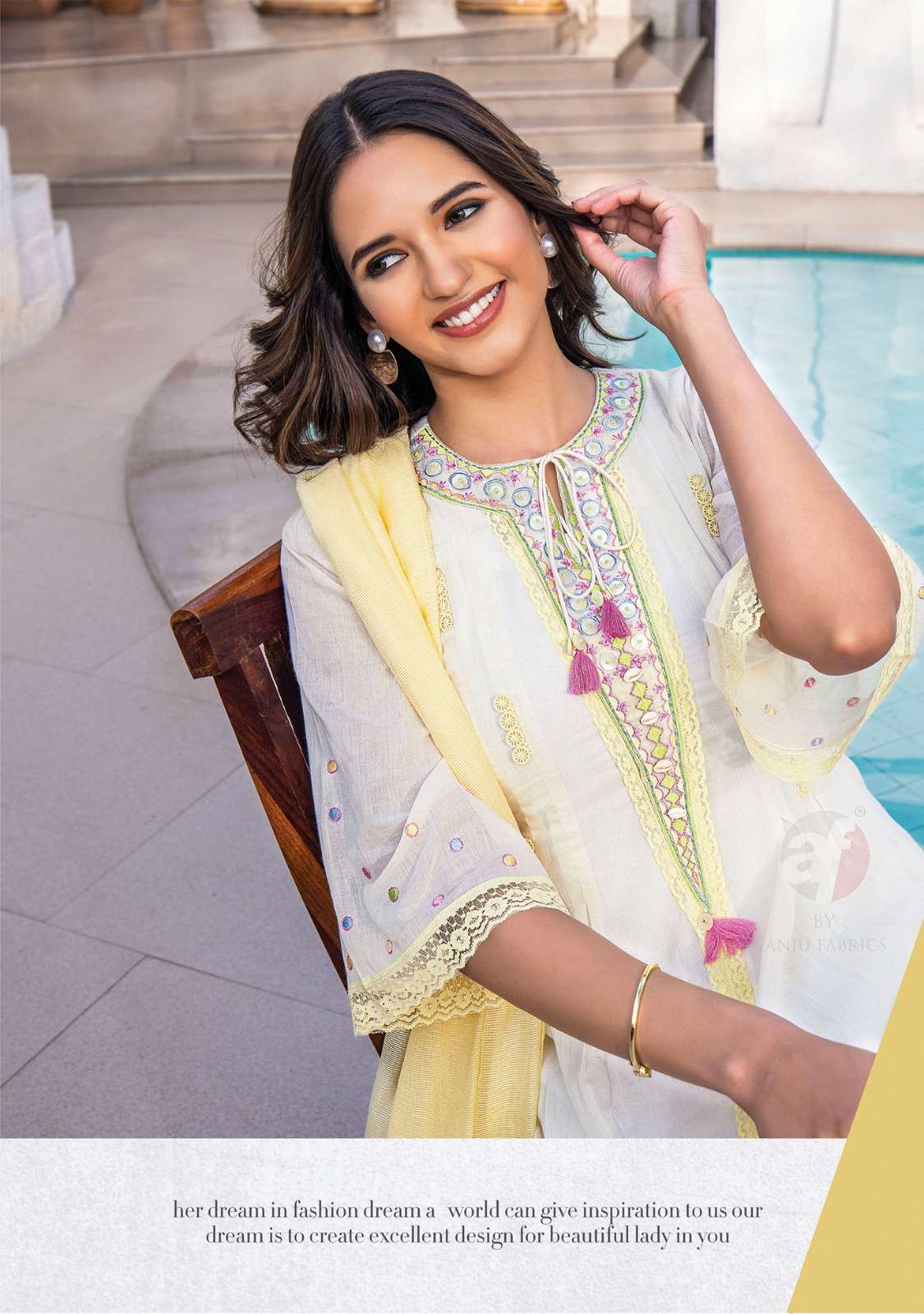 anju fab instagirl vol 5 series 3541-3455 pure mul cotton readymade suit 