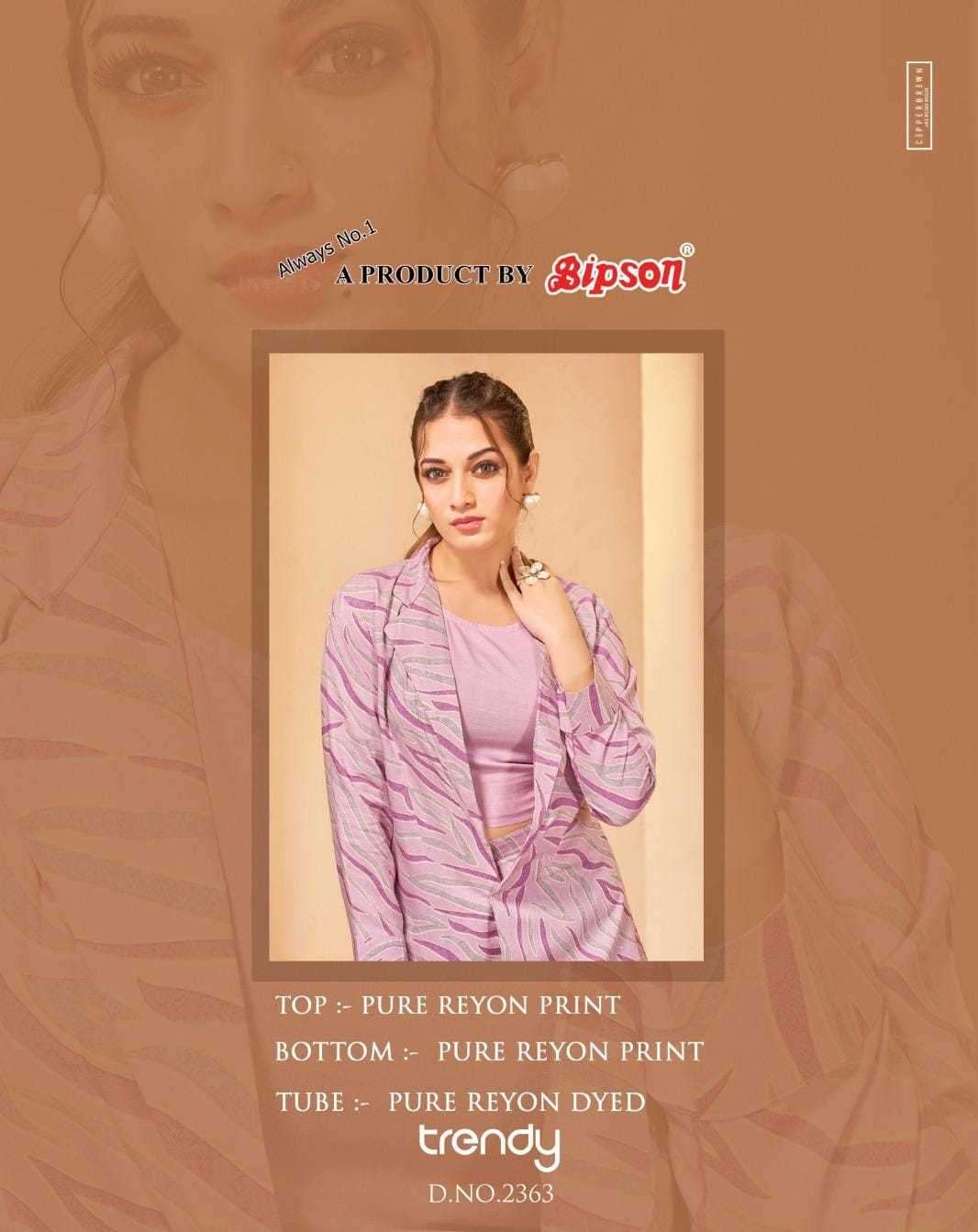bipson trendy 2363 Pure Rayon Print Premium CORDSET 