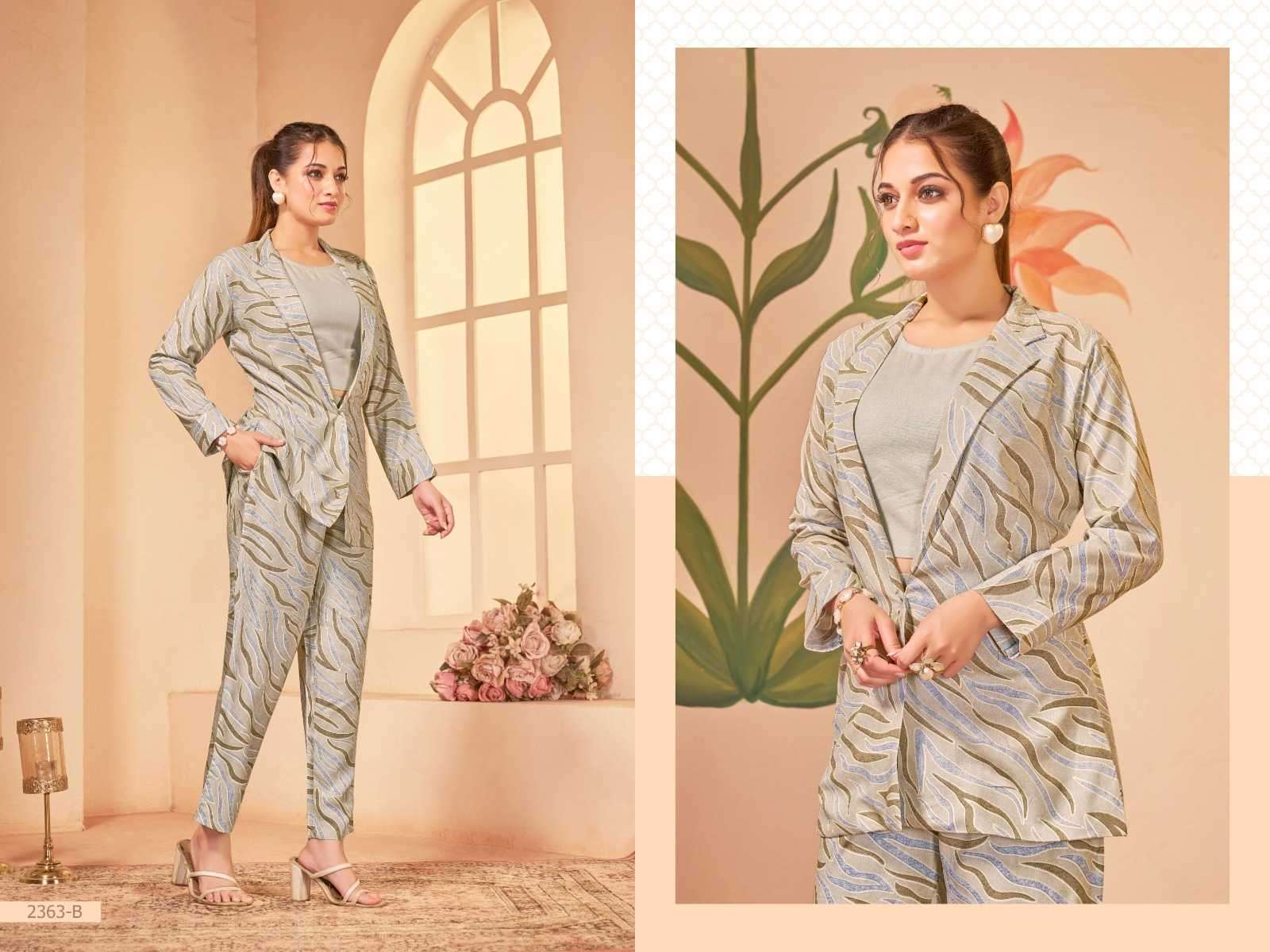 bipson trendy 2363 Pure Rayon Print Premium CORDSET 