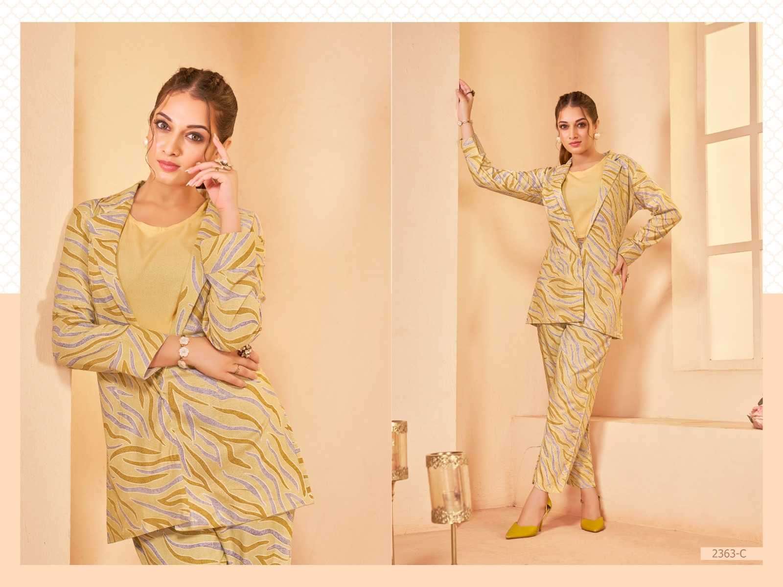 bipson trendy 2363 Pure Rayon Print Premium CORDSET 