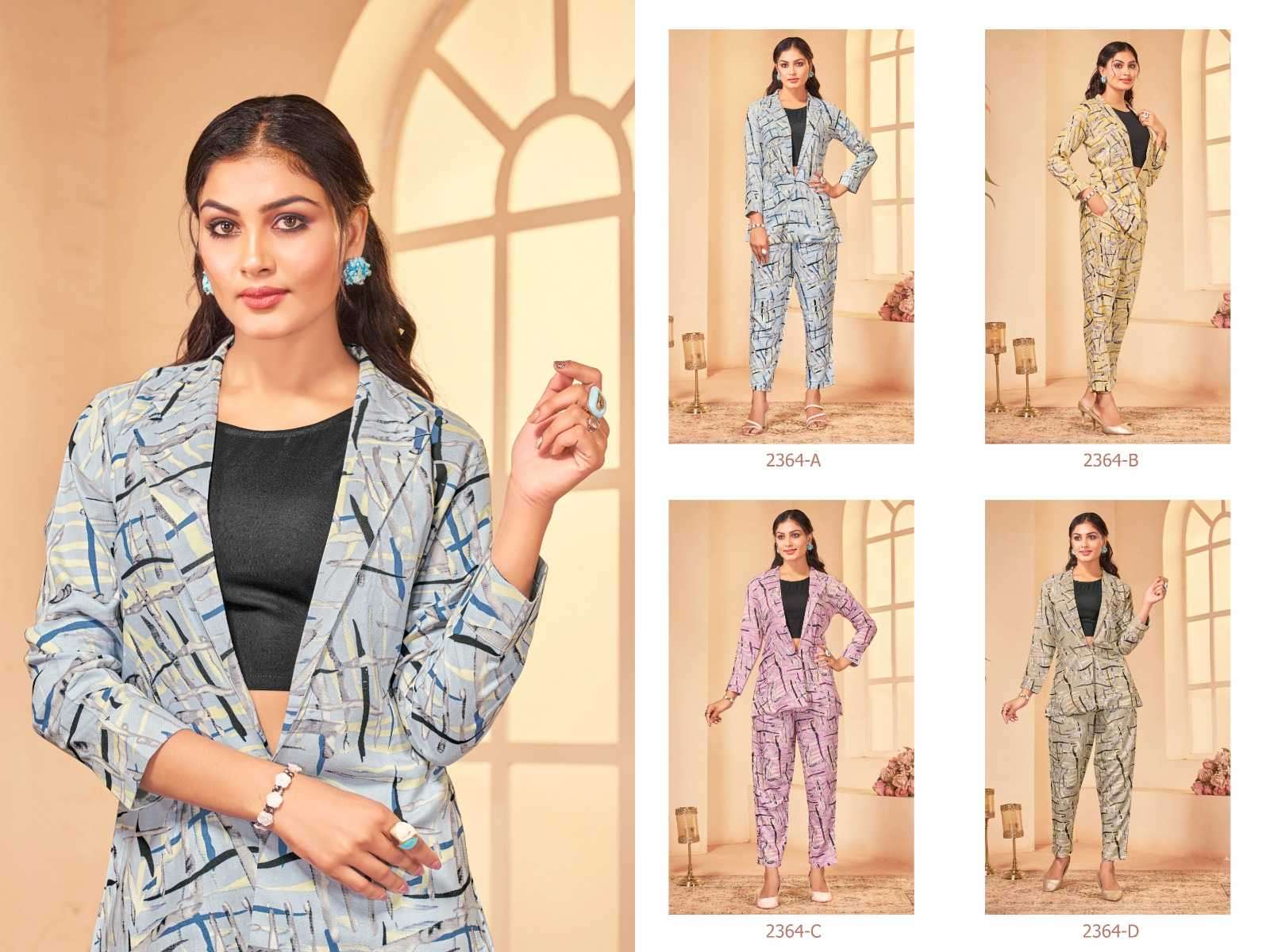 bipson trendy 2364 Pure Rayon Print Premium CORDSET 