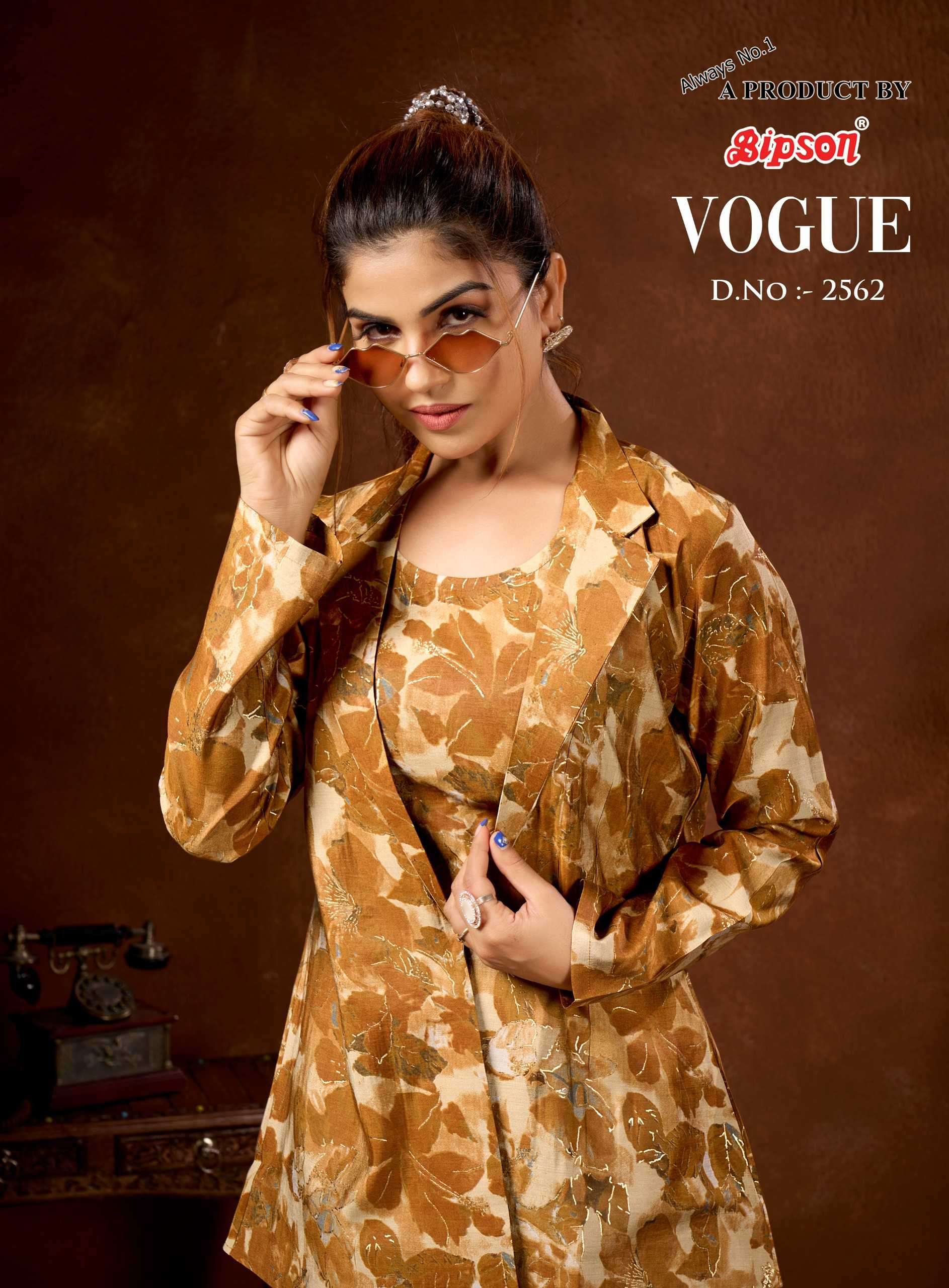 bipson vogue 2562 Pure Modal Chanderi Foil Print Premium CORDSET
