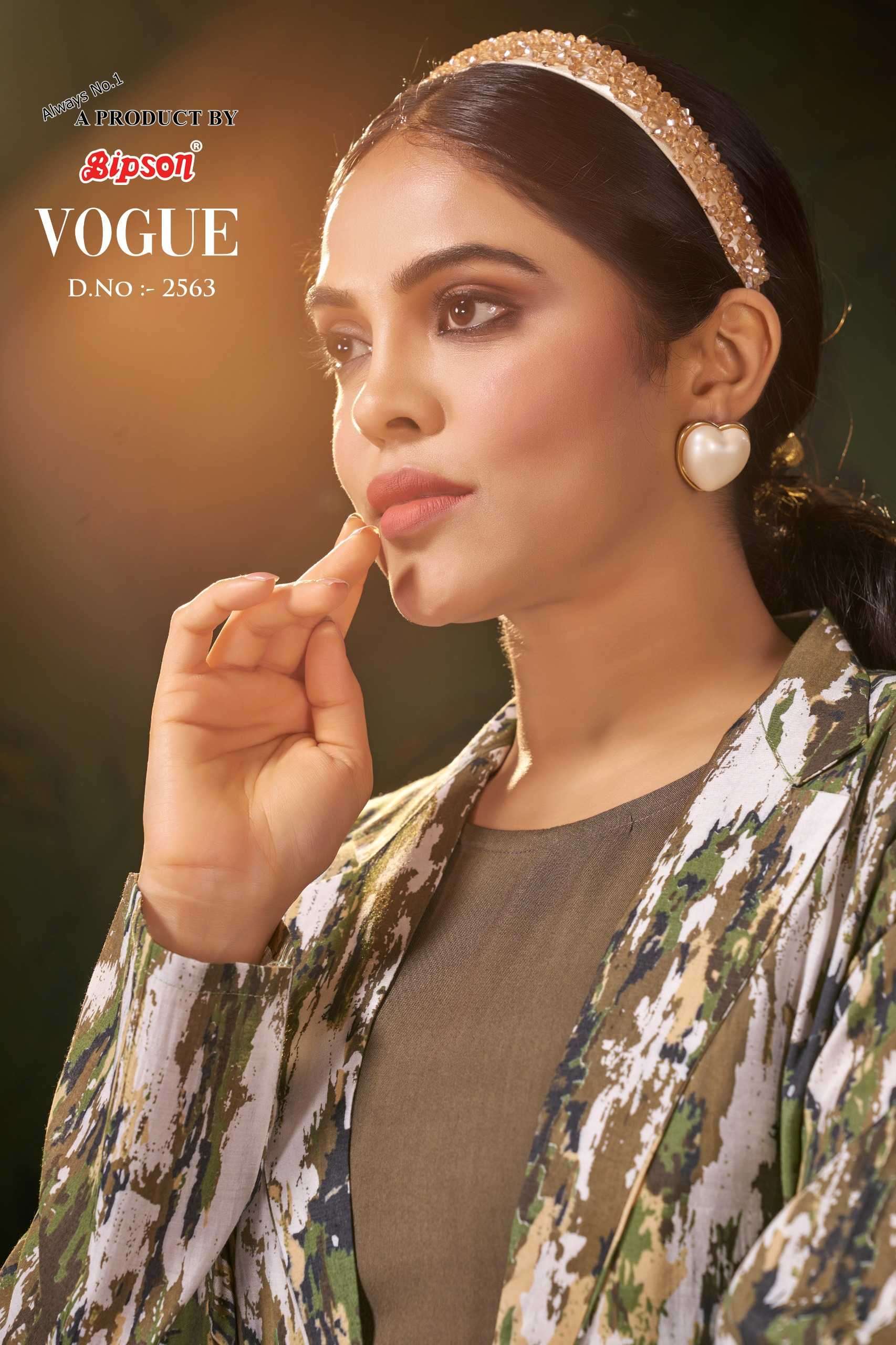 bipson vogue 2563 Pure Modal Chanderi Foil Print Premium CORDSET