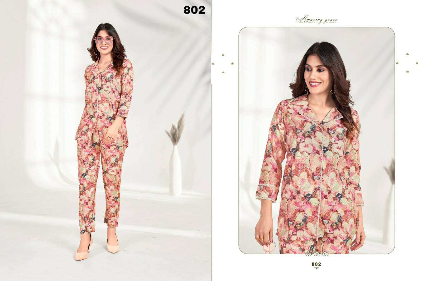 Co-ord Set Milky Vol-1 Premium Riyon export quality Co-ord Set 