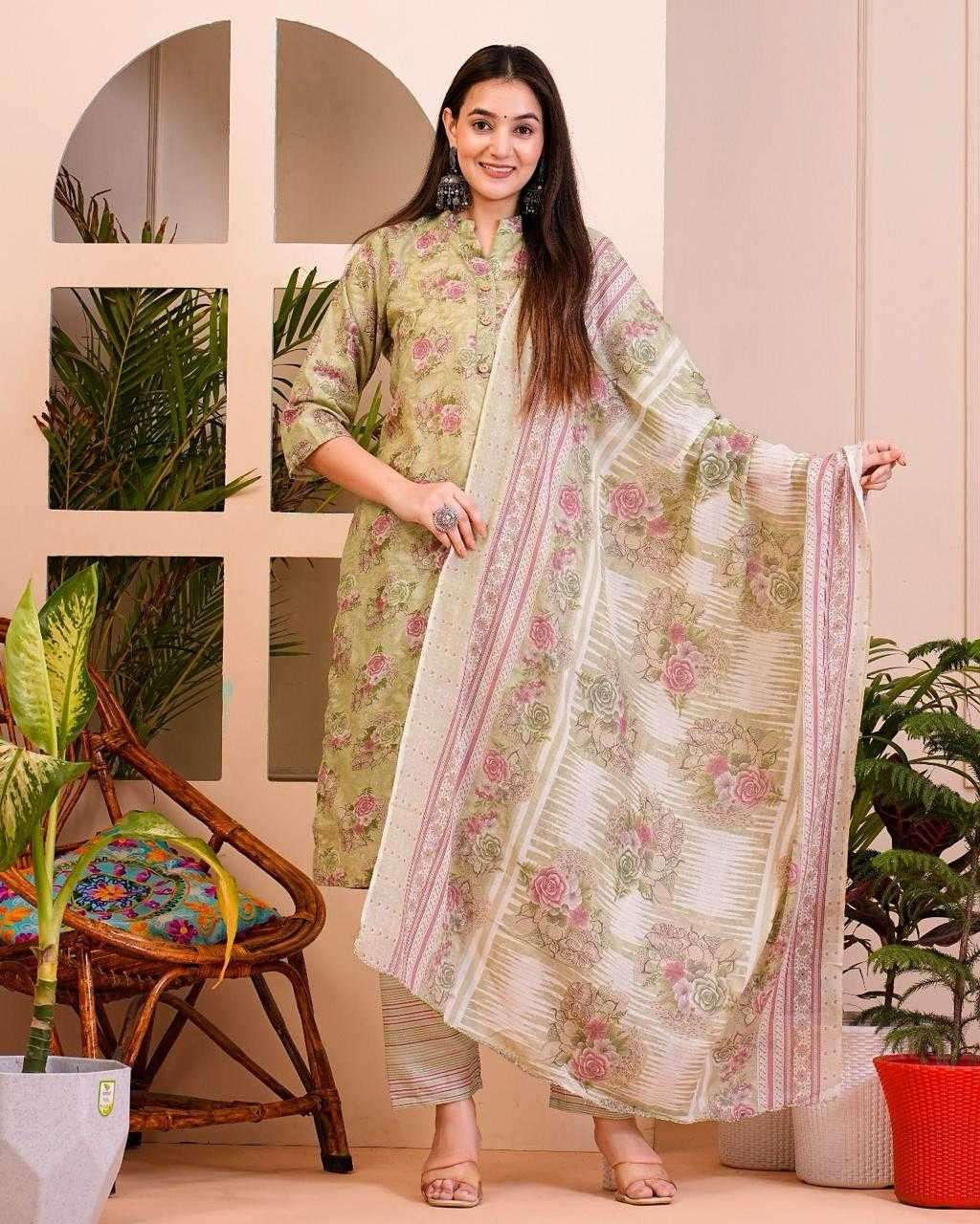 pr heritage cotton 3pc fullstitch comfy wear salwar kameez combo set