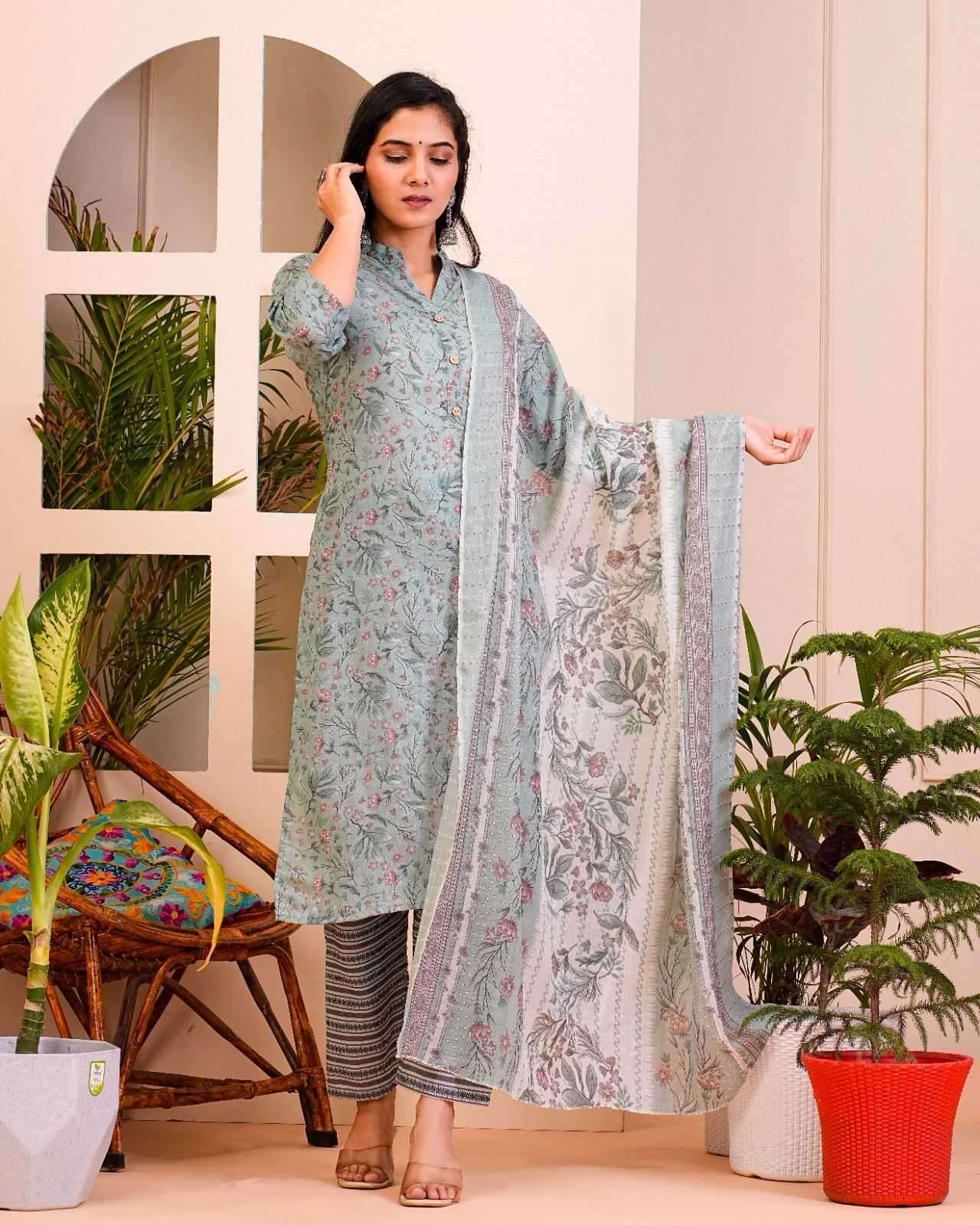 pr heritage cotton 3pc fullstitch comfy wear salwar kameez combo set